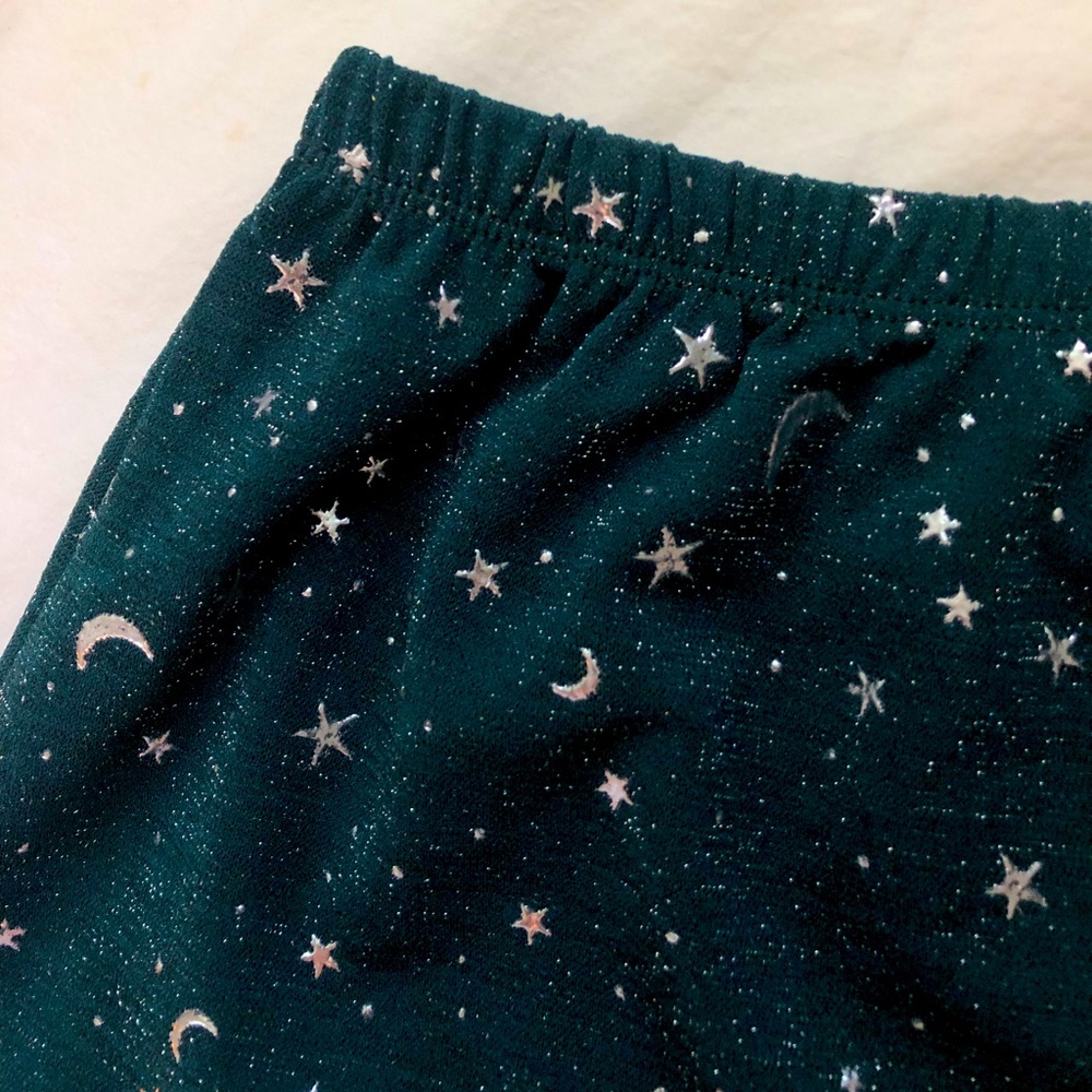 Dark Forest Green Star Shorts